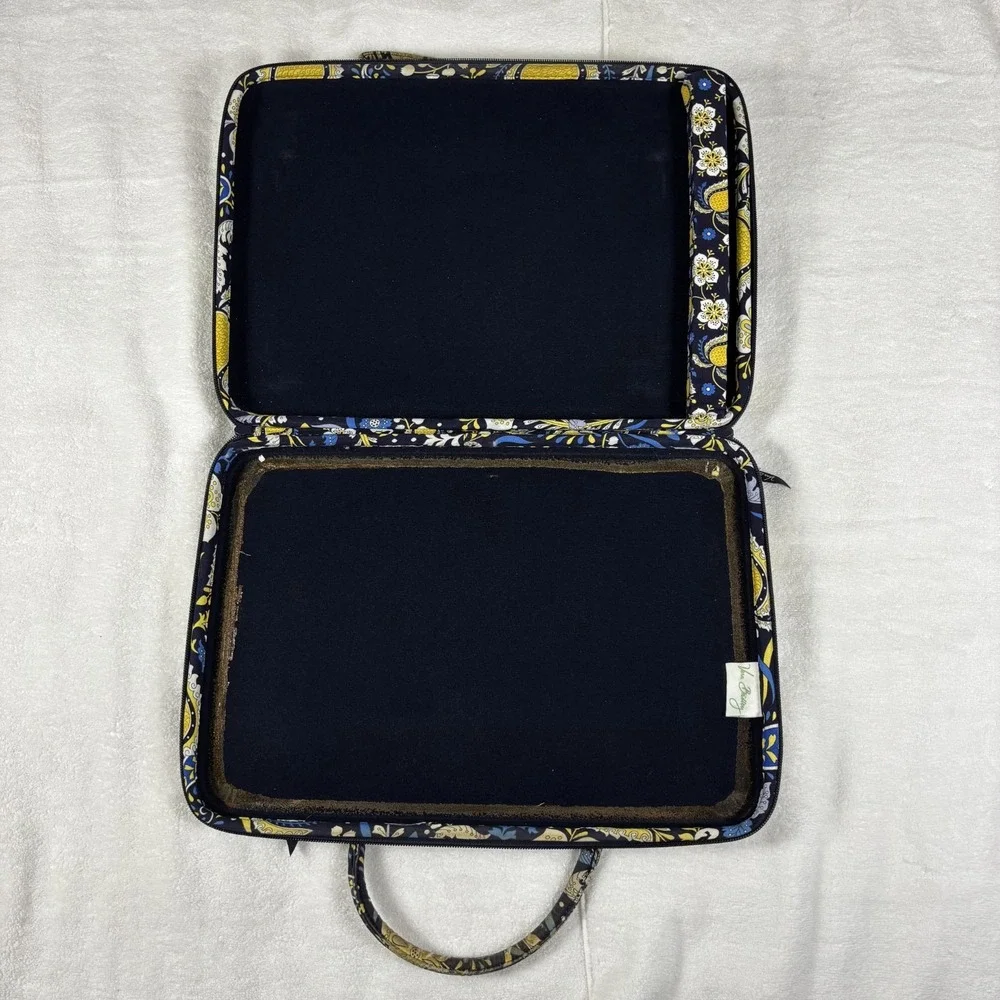 Vera Bradley Ellie Womens Handbag Multicolor Paisley Floral Portfolio Laptop Bag